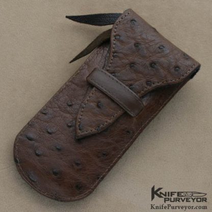 Ron Lake Custom Knives Bob Loveless Designed Amber Stag Tail Lock Engraved by Ron Skaggs - Image 9