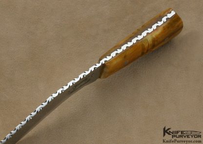 Lamont Coombs Custom Knife Ron Nott Engraved Kukri with Giraffe Bone Handle - Image 6