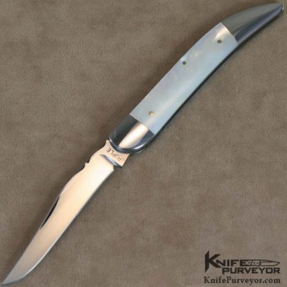 Bill Ruple Custom Knife Large Mother of Pearl Texas Toothpick