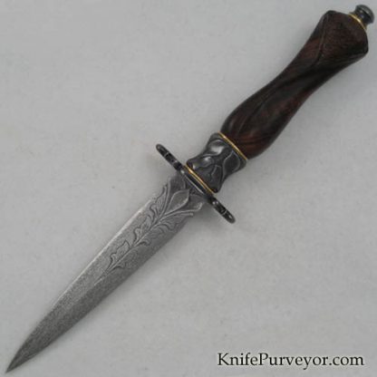 Larry Fuegan Custom Knife Fully Carved Take Down Dagger