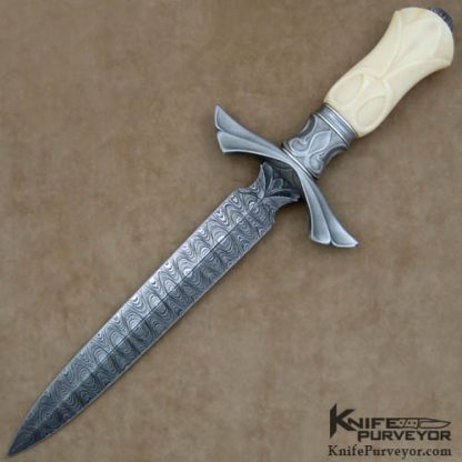Larry Fuegen Custom Knife Sole Authorship Fluted Art Dagger