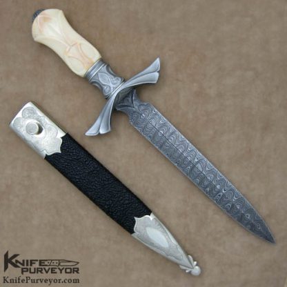 Larry Fuegen Custom Knife Sole Authorship Fluted Art Dagger - Image 3