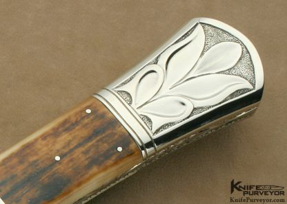 Larry Fuegen Custom Knife Carved Bowie - Image 2