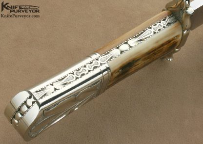 Larry Fuegen Custom Knife Carved Bowie - Image 8