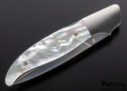 Larry Newton Custom Knife Mother of Pearl Lockback - Image 3