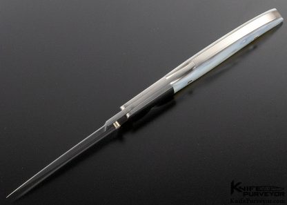 Larry Newton Custom Knife Mother of Pearl Lockback - Image 4