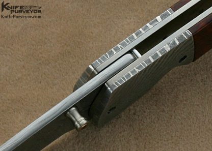 Laurens Prinsloo Custom Knives Snakewood & Damasteel Damascus Linerlock - Image 5