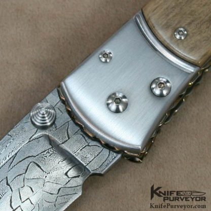 Matthew Lerch Custom Knife  Damascus D/A Auto - Image 3