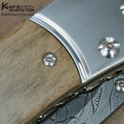 Matthew Lerch Custom Knife  Damascus D/A Auto - Image 5