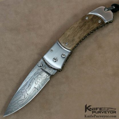 Matthew Lerch Custom Knife  Damascus D/A Auto