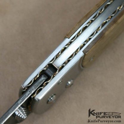 Matthew Lerch Custom Knife  Damascus D/A Auto - Image 6