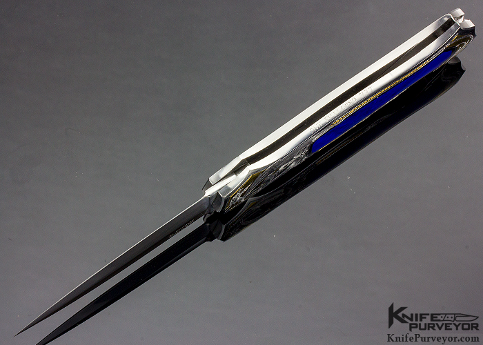 Lee Griffiths Engraved Joe Kious Custom Knife Dragon Lockback