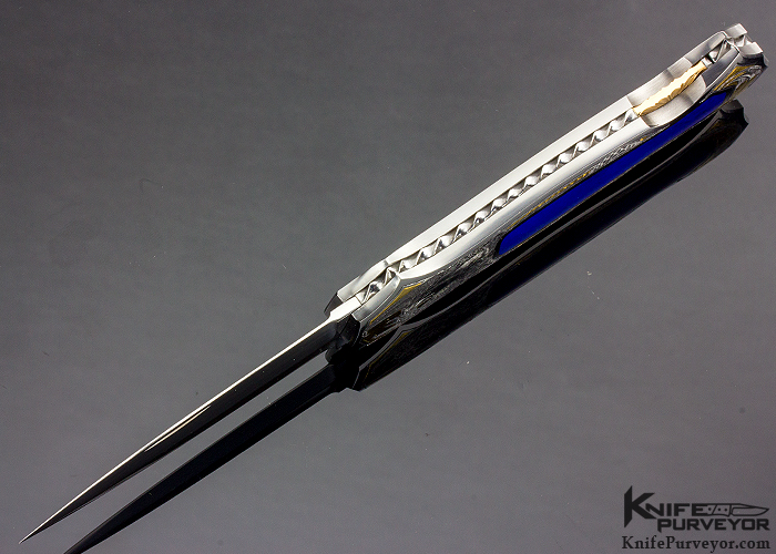 Lee Griffiths Engraved Joe Kious Custom Knife Dragon Lockback