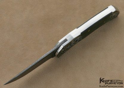 Matthew Lerch Custom Knife Blacklip Manhattan Auto Engraved by Ray Cover Jr. - Image 5