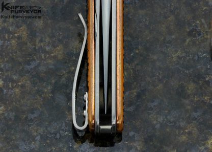 Les Voorhies Model 15 Patinated Copper, Tanto Linerlock Flipper - Image 6