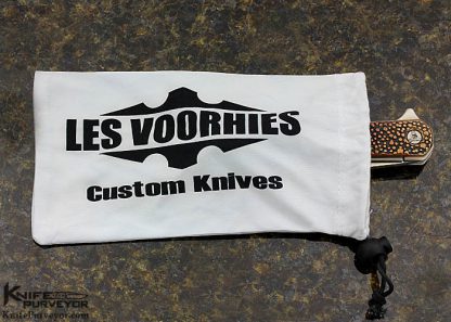 Les Voorhies Model 15 Patinated Copper, Tanto Linerlock Flipper - Image 7