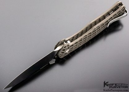 Lionsteel Custom Knife TiDust #3 of 100 3D Printed Titanium Integral Lockback - Image 6