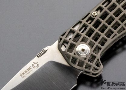 Lionsteel Custom Knife TiDust #3 of 100 3D Printed Titanium Integral Lockback - Image 2