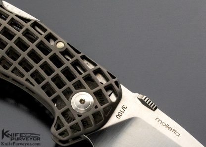 Lionsteel Custom Knife TiDust #3 of 100 3D Printed Titanium Integral Lockback - Image 4