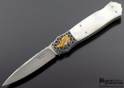 WD Pease Custom Knife Lisa Tomlin Engraved Egyptian Motif (set 6 knives) - Image 2