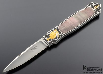 WD Pease Custom Knife Lisa Tomlin Engraved Egyptian Motif (set 6 knives) - Image 5