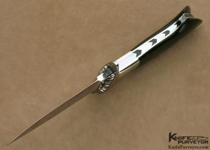 Lloyd Hale Custom Knife Cape Buffalo Horn Boot Knife - Image 6