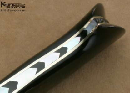 Lloyd Hale Custom Knife Cape Buffalo Horn Boot Knife - Image 7