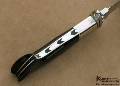 Lloyd Hale Custom Knife Cape Buffalo Horn Boot Knife - Image 9