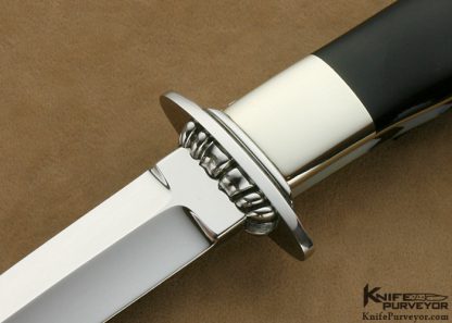 Lloyd Hale Custom Knife Cape Buffalo Horn Boot Knife - Image 2