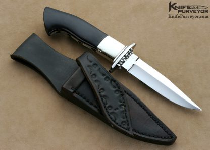 Lloyd Hale Custom Knife Cape Buffalo Horn Boot Knife - Image 8