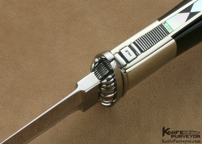 Lloyd Hale Custom Knife Cape Buffalo Horn Boot Knife - Image 4