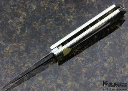LLoyd Hale Custom Knife BlackLip, Mother of Pearl and Abalone Lockback Dagger - Image 5