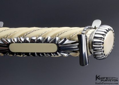 Lloyd Hale Custom Knife  Fluted Mammoth Presentation Dagger - Image 8