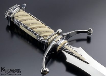 Lloyd Hale Custom Knife  Fluted Mammoth Presentation Dagger - Image 10