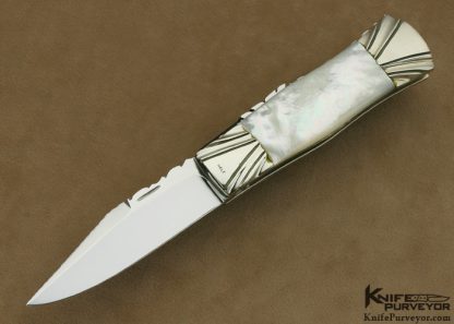 Lloyd Hale's Custom Knife Mother of Pearl Lockback Folder