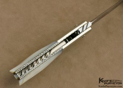 Lloyd Hale Custom Knife Mother of Pearl Fancy Front Lock - Image 4