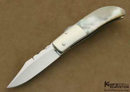 Lloyd Hale Custom Knife Mother of Pearl Fancy Front Lock