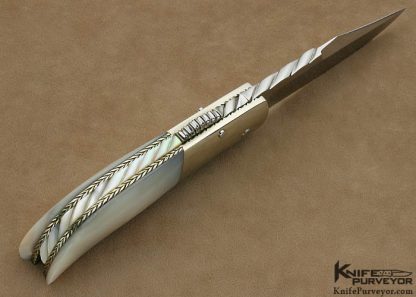 Lloyd Hale Custom Knife Mother of Pearl Fancy Front Lock - Image 5