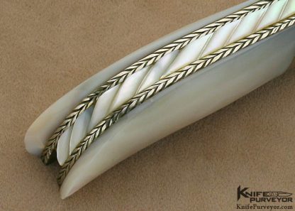 Lloyd Hale Custom Knife Mother of Pearl Fancy Front Lock - Image 6