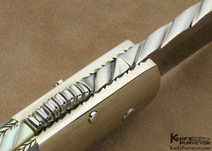 Lloyd Hale Custom Knife Mother of Pearl Fancy Front Lock - Image 7