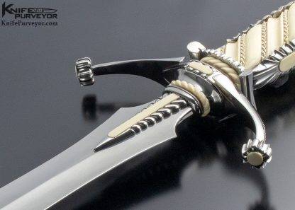 Lloyd Hale Custom Knife  Fluted Mammoth Presentation Dagger - Image 2