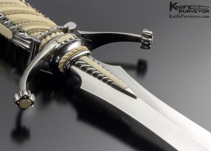 Lloyd Hale Custom Knife  Fluted Mammoth Presentation Dagger - Image 3