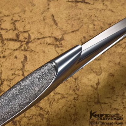 Wolfgang Loerchner Custom Knife Carved Integral - Image 3