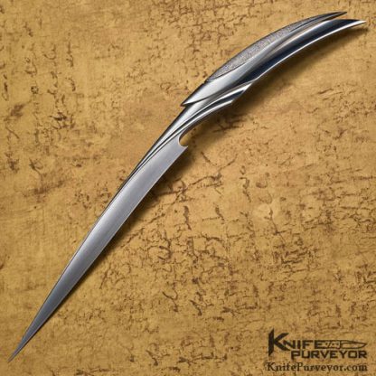 Wolfgang Loerchner Custom Knife Carved Integral