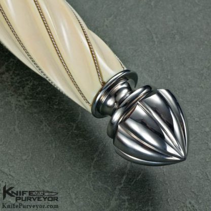 Wolfgang Loerchner Custom Knife Fluted Stiletto Dagger - Image 3