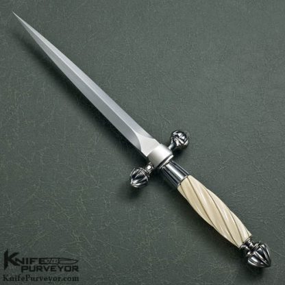 Wolfgang Loerchner Custom Knife Fluted Stiletto Dagger