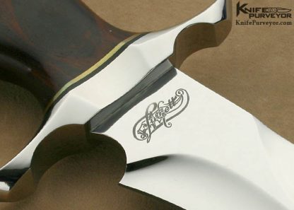 Bill Luckett Custom Knife Cocobolo Wood "NightHawk" - Image 4