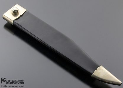 D.E. Henry Custom Knife Mammoth Ivory Bowie Scrimshawed by Buster Warenski and Engraved by Lynton McKenzie - Image 12