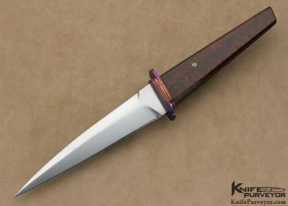 Mardi Meshejian Custom Knife Sole Authorship Forged Steel & Snakewood Desk Knife