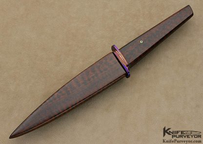 Mardi Meshejian Custom Knife Sole Authorship Forged Steel & Snakewood Desk Knife - Image 3